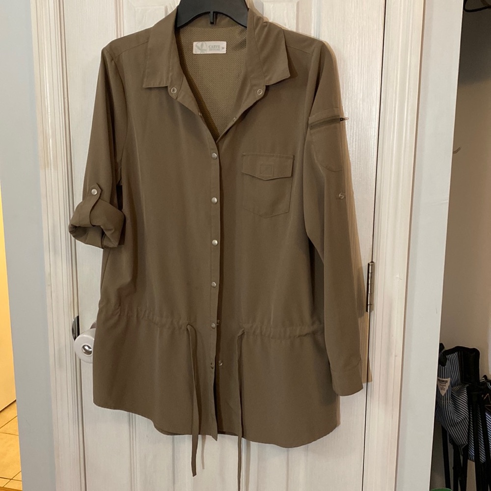 Carve designs travel shirt or beach coverup